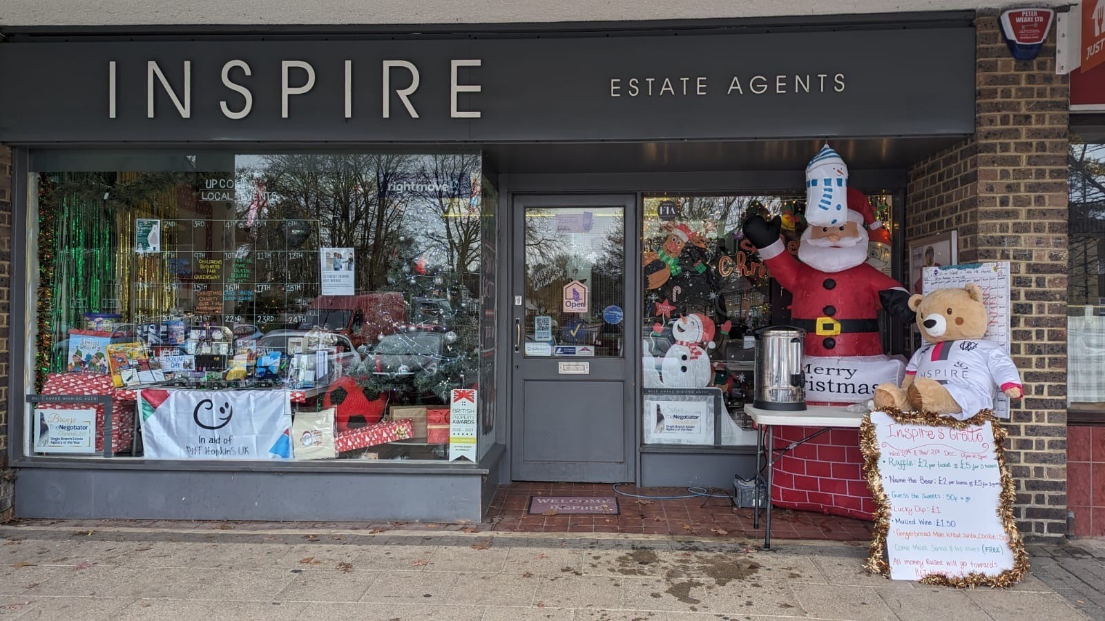 Banner for St Catherine's Hospice named charity of the year